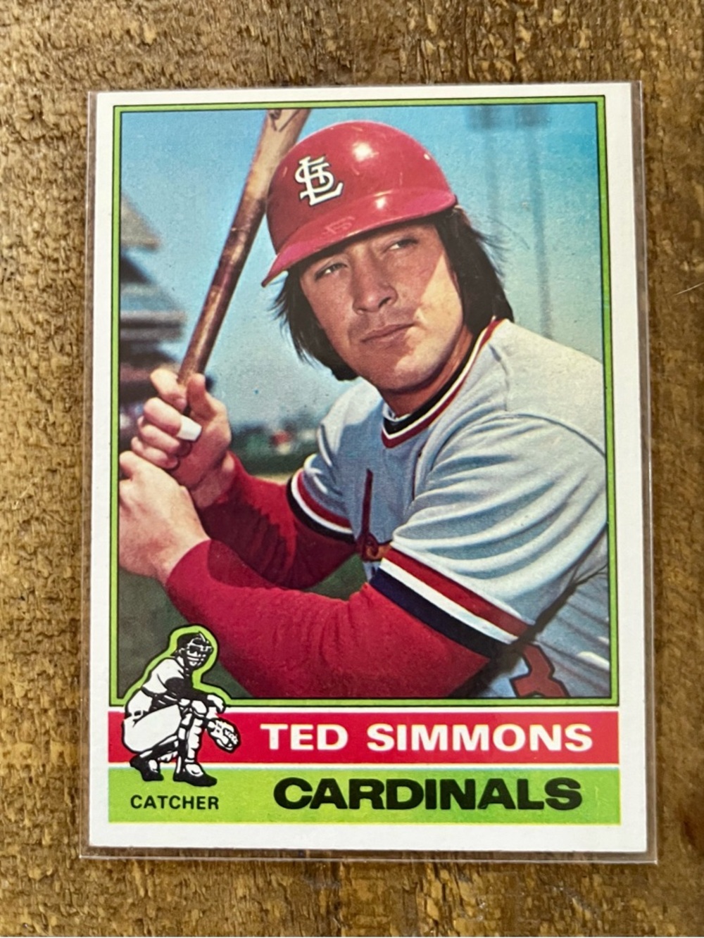 Topps Vintage 1976 Baseball Hall of Famer Ted Simmons